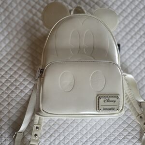 Loungefly Cream Mickey Ear Mini Backpack